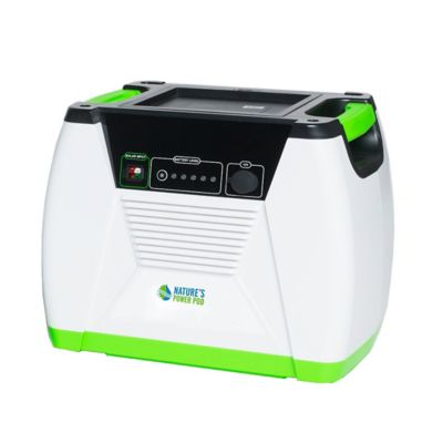 Image showing  1,800/1,440-Watt Solar Powered Platinum PE Generator System, Generator, Power Pod, 3 Solar Panels, Kit