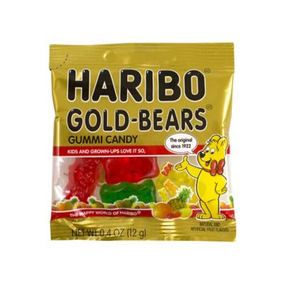 Image showing  Gold Gummy Bear Candy Snack Size Packs, 54 ct.