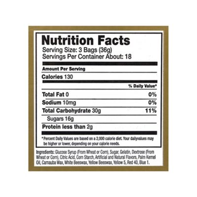Image showing  Gold Gummy Bear Candy Snack Size Packs, 54 ct.