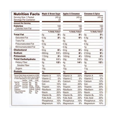 Image showing  Oatmeal Variety Pack Box, 3 Flavors, 52 ct.
