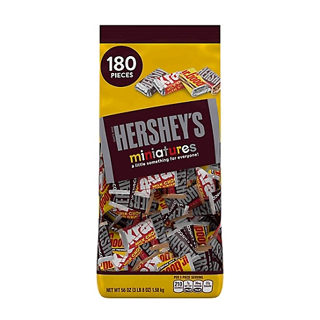 Hershey's Chocolate Bar Miniatures Assortment, 180 ct.