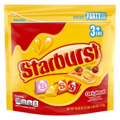 Starburst Original Fruit Chews Candy, 50 oz. Party Bag They make a great addition to his stocking, Easter basket, valentine bag, and the big bags make a perfect extra Christmas gift