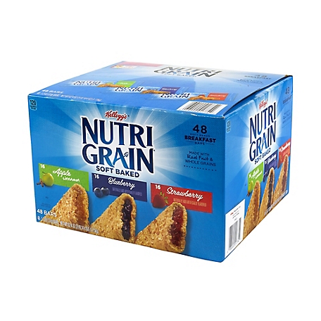 Nutri-Grain Soft-Baked Healthy Breakfast Bars Variety, 3 Flavors, 48 ct.