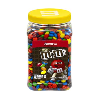 M&M's Milk Chocolate Original M&M's Candies Jar, 62 oz., Approximately 400 ct. Per Pound