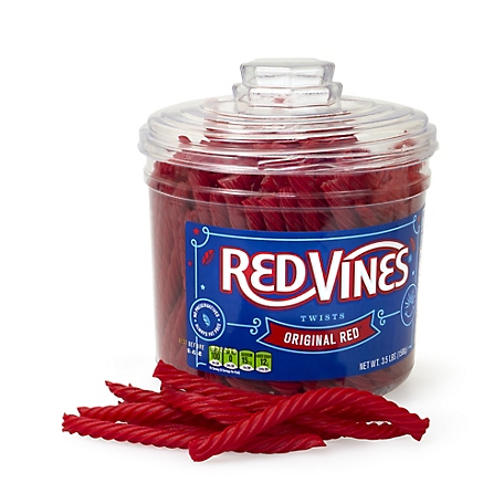 Red Vines Original Red Licorice Twists, 3.5 lb. Jar
