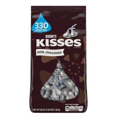 Hershey's KISSES Milk Chocolate Candy, 56 oz., 330 ct.