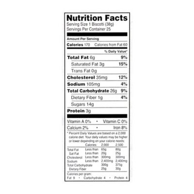 Image showing 5 th NONNI'S Italian Biscotti Cioccolati Tub, 25 ct.