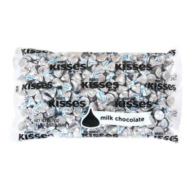 Hershey's KISSES Milk Chocolate Candy, Silver
