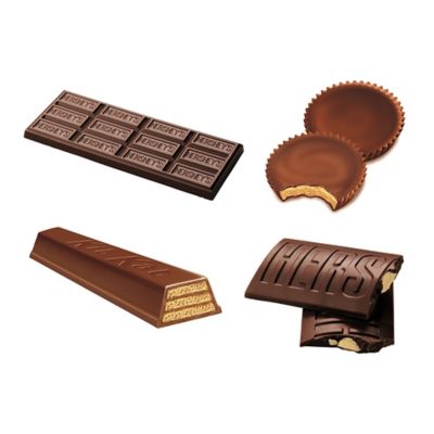 Image showing  Hershey Chocolate Full Size Candy Bars Variety Pack