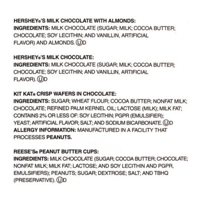 Image showing 8 th Hershey's Hershey Chocolate Full Size Candy Bars Variety Pack