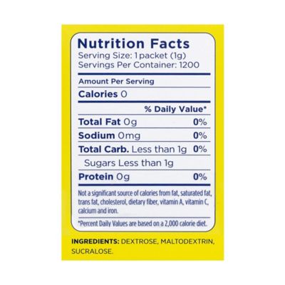 Image showing  No-Calorie Sweetener Packets, 1,000 ct.