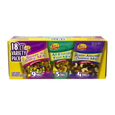 Kar's Nuts Trail Mix Variety Pack, 3 Flavors, 18 ct.