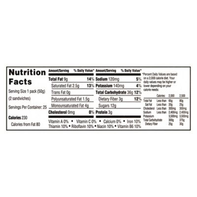 Image showing 5 th belVita Dark Chocolate Breakfast Sandwiches, 2 Bars Per Pack, 25 ct.