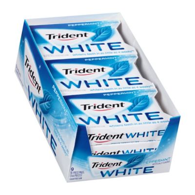 Trident White Peppermint Sugar-Free Gum, 9 ct.