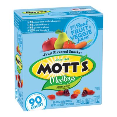MOTT'S Medley's Gummy Fruit Snacks, 8 oz., 90 ct. Always keeps these in stock!