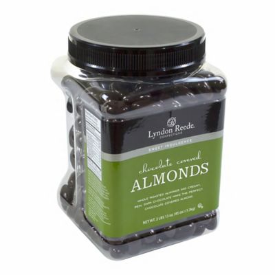 WELLSLEY FARMS Lyndon Reede Dark Chocolate Covered Almonds, 45 oz. Tub
