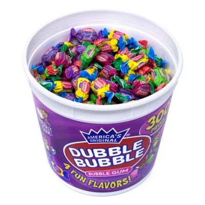 Image showing  Assorted 4-Flavor Twist Bulk Bubble Gum Tub, 300 ct.