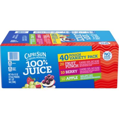 Capri Sun 100% Juice Variety Pack, 40 ct., 220-00720