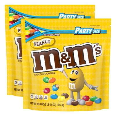 M&M's Sup Party Bag Peanut M&M's, 38 oz., 2 ct.