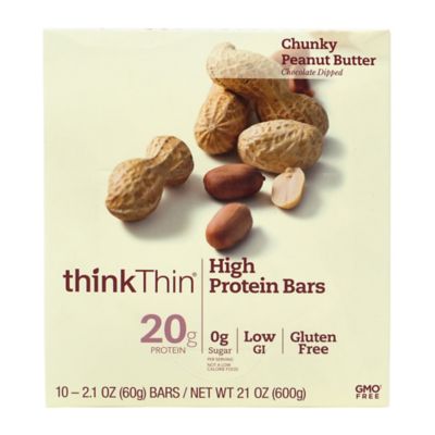 thinkTHIN Chunky Peanut Butter High Protein Bars, 10 ct.
