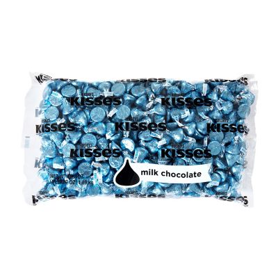 Hershey's KISSES Milk Chocolate Candy, Blue Chocolate kisses in bulk