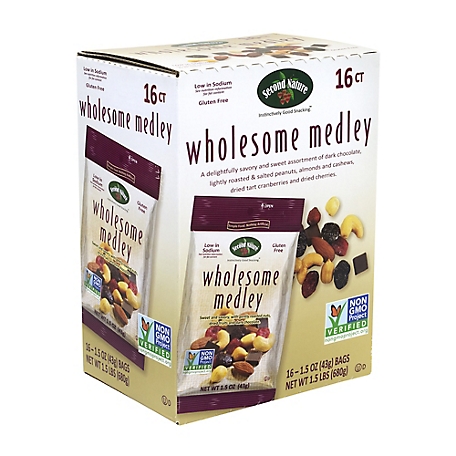 Second Nature Wholesome Medley Mixed Nuts, 16 ct.