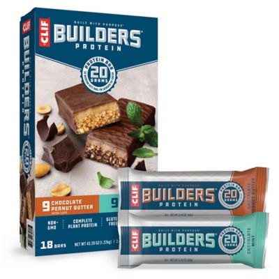 Clif Bar Builders 20g Protein Bar Variety pk., 18 ct.