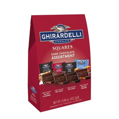 Ghirardelli Squares Premium Dark Chocolate Candy, 14.86 oz., 4 Flavors