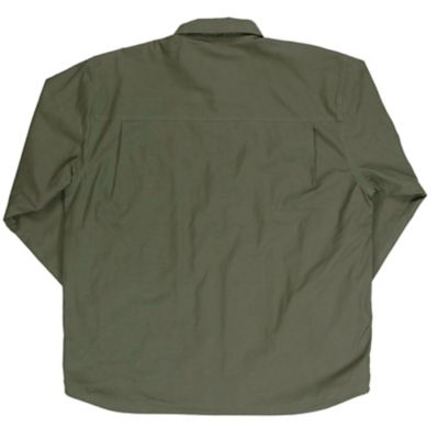 Image showing  Men's Caster Flannel-Lined Cotton Duck Shirt Jacket, Antique Nickel Snaps