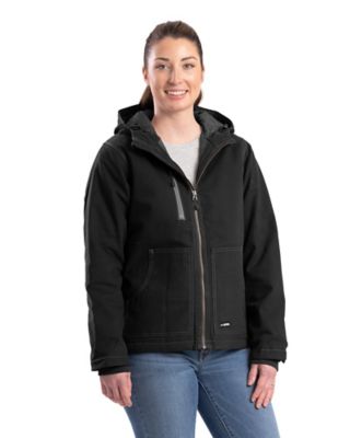 Berne Women's Softstone Duck Quilt-Lined Hooded Jacket