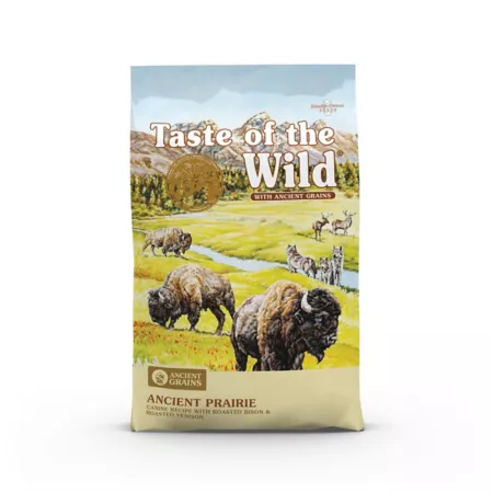 Taste of the Wild Ancient Prairie Canine Recipe for All Life Stages with Roasted Bison and Roast Venison Dry Dog Food