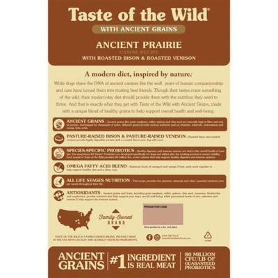 Image showing  Ancient Prairie All Life Stages with Ancient Grains Roasted Bison and Roasted Venison Dry Dog Food