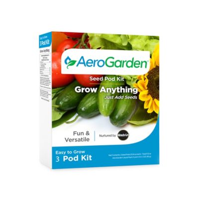 AeroGarden Grow Anything Seed Pod Kit, 3 Pods I bought this kit to go with the 9-pod AeroGarden I purchased,  to give me the flexibility to add more Basil to my herb garden