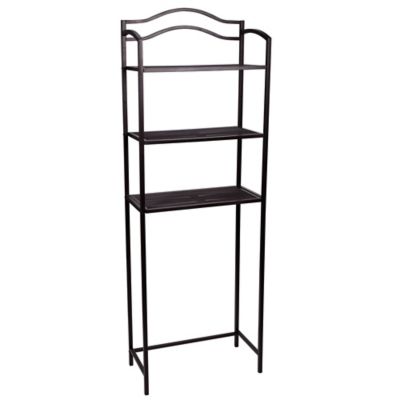 Household Essentials 65.5 in. H x 23.5 in. W x 11 in. D 3-Tier Metal Over-the-Toilet Rack