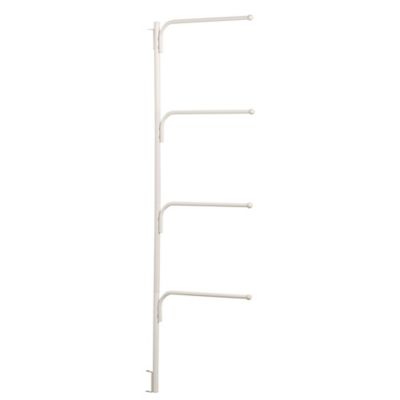 Household Essentials Clutterbuster Family Towel Bar, White