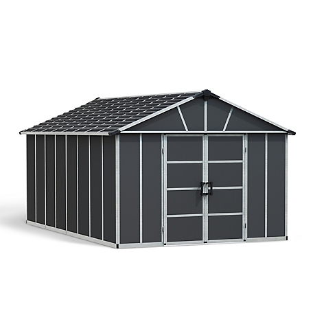 Canopia by Palram Yukon Shed, Gray, 11 ft. x 17 ft.