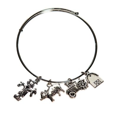 Buddy G's I Love Country Bangle Charm Bracelet