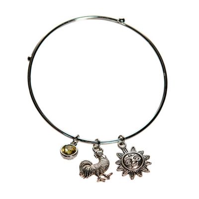 Buddy G's Good Morning Bangle Charm Bracelet