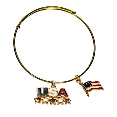 Buddy G's USA Bangle Charm Bracelet