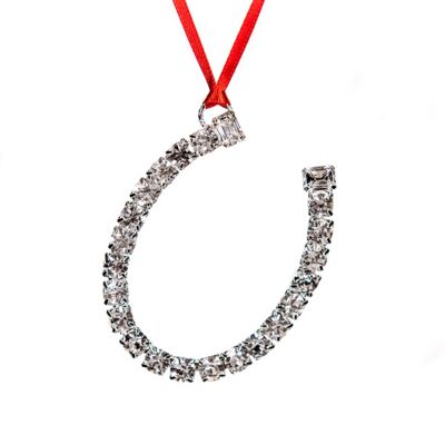 Buddy G's Crystal Rhinestone Horseshoe Ornament