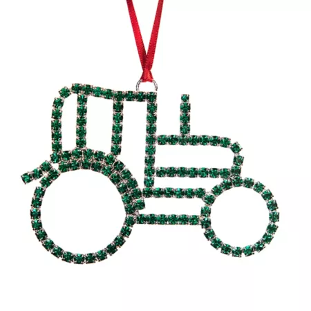 Buddy G Rhinestone Tractor Christmas Ornament Christmas Ornaments & Tree Toppers