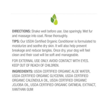 Image showing  Hypoallergenic Organic Dog Conditioner, Fragrance-Free, 16 oz.