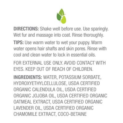 Image showing  Tearless and Calming Natural Puppy Shampoo, 8 oz.