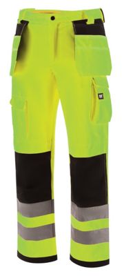 Caterpillar Men's Hi-Vis Relaxed Fit Trademark Work Trousers