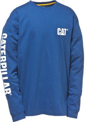 Caterpillar Men's Trademark Banner Long Sleeve T-Shirt Regular and Big & Tall Sizes