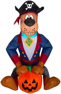 Gemmy Airblown Inflatable Scooby as Pirate, Self-Inflates