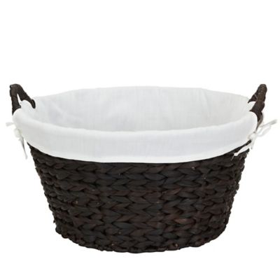 wicker laundry bin