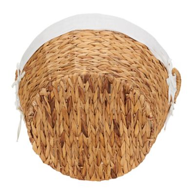 Image showing 5 th Household Essentials Water Hyacinth Round Laundry Basket, 11.5 in. x 22 in. x 20 in.