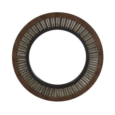 Image showing  Wood Framed Sunburst Metal Wall Mirror, 4 in. x 31.375 in.