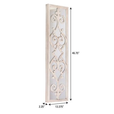 Image showing  Framed Decorative Scroll Wall Mirror, 46.75 in. x 13.375 in. x 2.25 in.